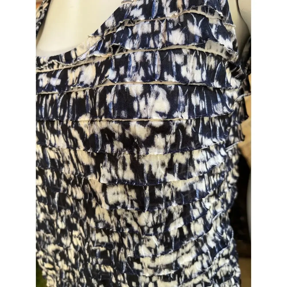 Chico's Black White Textured Tank Top Women’s Size 0 (Size Small) - Picture 2 of 5